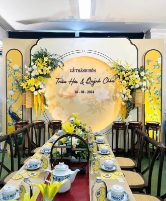 TRANG TRÍ TIỆC CƯỚI TẠI VŨNG TÀU