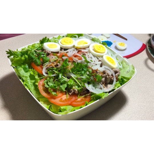 SALAD DẦU GIẤM BÒ TRỨNG